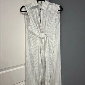 NWT: Striped White dress